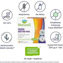 Naturell Silica Biotyna Max, tabletki, 60 szt.