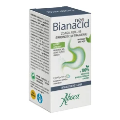 NeoBianacid, tabletki do ssania o smaku miętowym na refluks i zgagę do ssania, 14 szt.