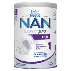 Nestle Nan Expertpro HA 1, mleko początkowe, dla niemowląt od urodzenia, 400 g