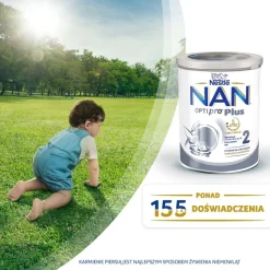 Nestle Nan Optipro Plus 2, 5 HMO, mleko następne dla niemowląt powyżej 6. miesiąca, 800 g