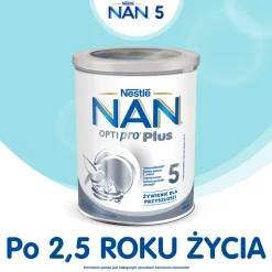 Nestle Nan Optipro Plus 5, produkt na bazie mleka, proszek, po 2,5 roku, 800 g