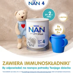 Nestle Nan Optipro Plus 4, produkt na bazie mleka dla małych dzieci, 800 g