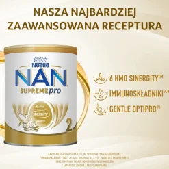 Nestle Nan Supremepro 2, mleko następne w proszku dla niemowląt powyżej 6. miesiąca, 800 g