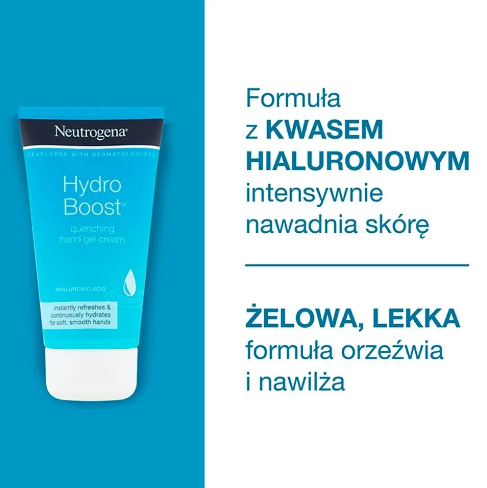 Neutrogena Hydro Boost, żelowy krem do rąk, 75 ml