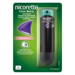 Nicorette Cool Berry, 13,6 mg/ml, aerozol do stosowania w jamie ustnej, 150 dawek
