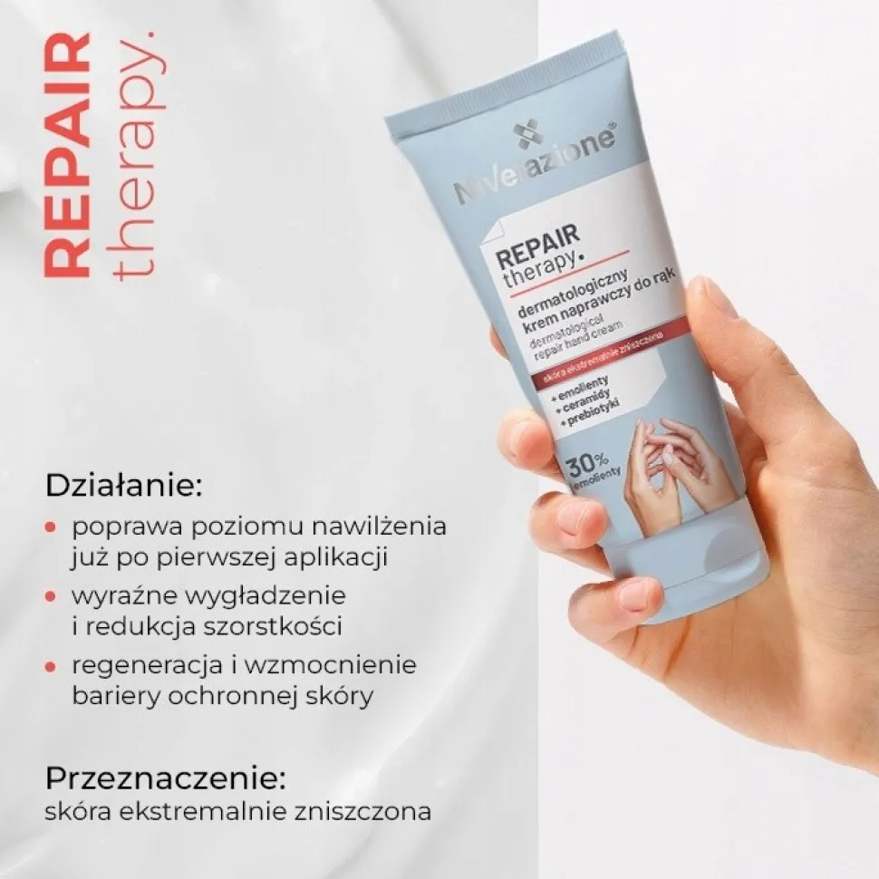 Nivelazione, dermatologiczny krem naprawczy do rąk, 80 ml