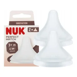 Nuk Perfect Match, smoczek na butelkę 0m+, 2 szt.