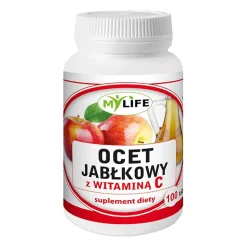 Ocet jabłkowy z witaminą C, tabletki, 100 szt.