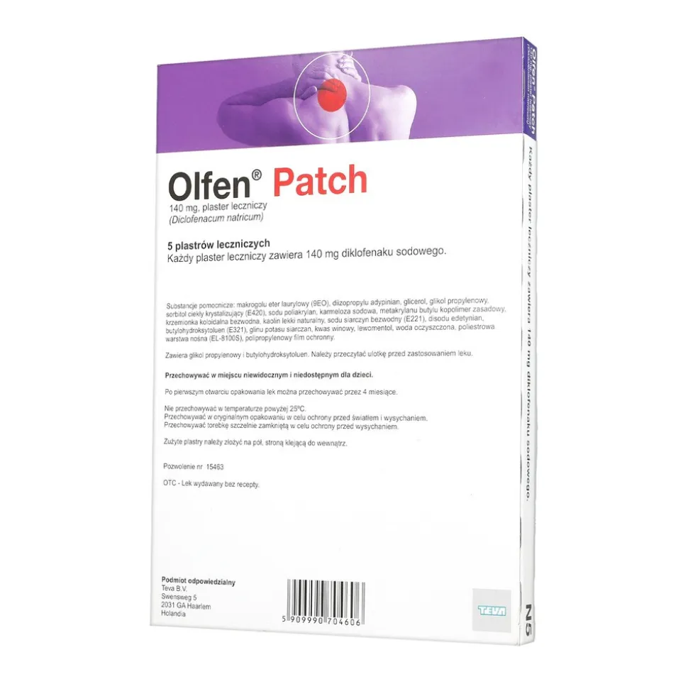 Olfen Patch, 140 mg, plastry lecznicze, 5 szt. (torebka)