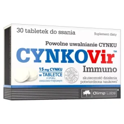Olimp Cynkovir Immuno, tabletki do ssania, 30 szt.