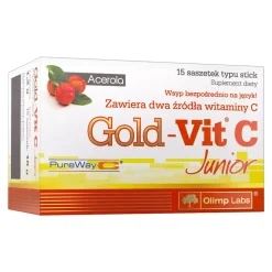 Olimp Gold-Vit C Junior, proszek w saszetkach, 15 szt.