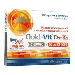 Olimp Gold-Vit D3+K2, 2000 IU+50 µg, kapsułki, 30 szt.