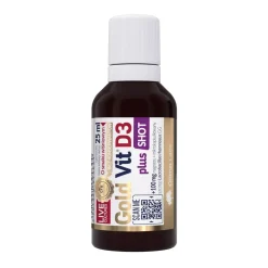 Olimp Gold-Vit D3 Plus, proszek z płynem, smak wiśniowy, 25 ml