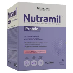 Olimp Nutramil Complex Protein, smak truskawkowy, 6 saszetek
