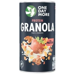OneDayMore Granola proteinowa z orzechami ziemnymi i truskawkami, 400 g