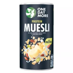 OneDayMore Muesli Protein z orzechami ziemnymi i bananem, 400 g