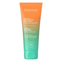 4Organic, krem do rąk, naturalny odżywczy z kwasem hialuronowym, 75 ml