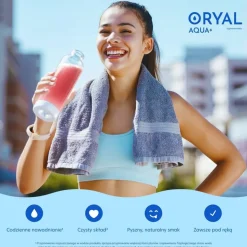 Oryal Aqua+, saszetki z proszkiem, smak wiśnia z nutą wanilii, 14 szt.