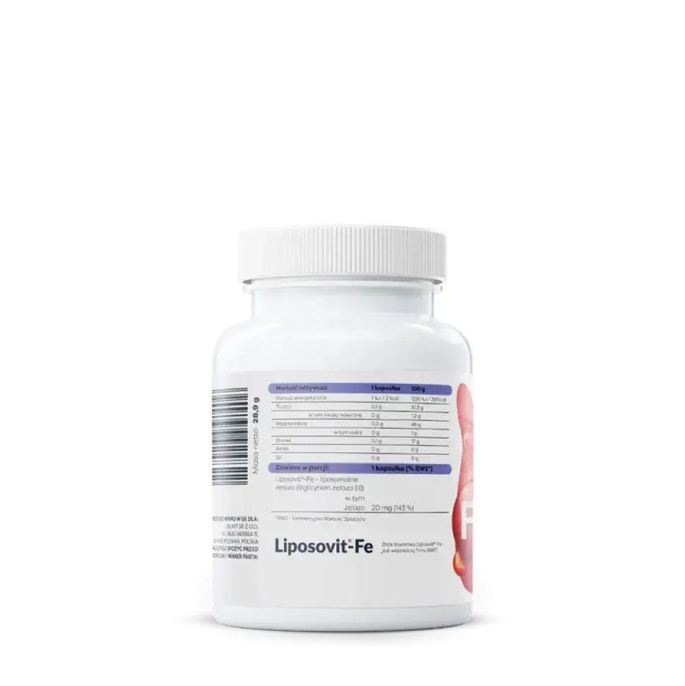 Osavi Advanced Liposomalne żelazo 20 mg, kapsułki twarde, 60 szt.