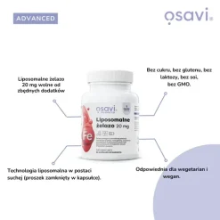 Osavi Advanced Liposomalne żelazo 20 mg, kapsułki twarde, 60 szt.