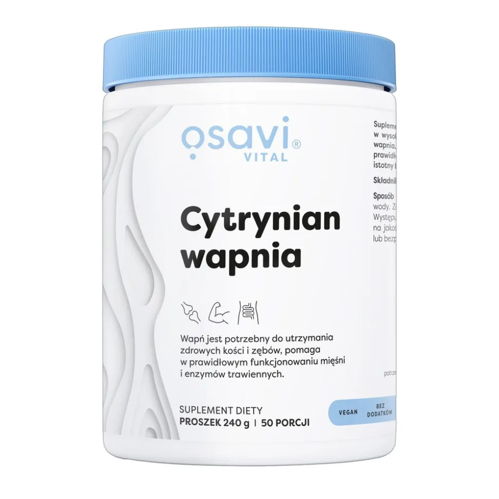 Osavi, Cytrynian wapnia, proszek, 240 g