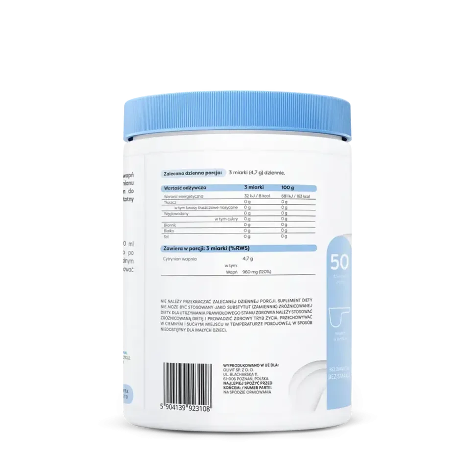 Osavi, Cytrynian wapnia, proszek, 240 g