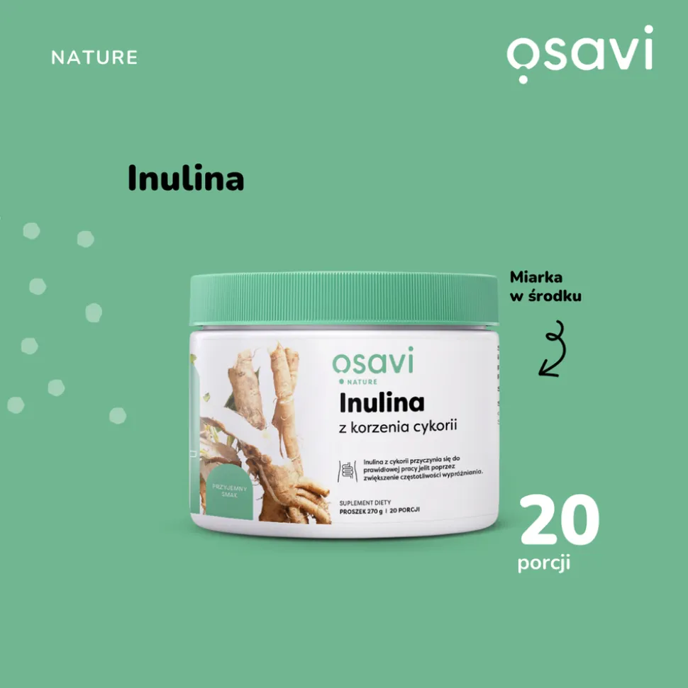 Osavi Inulina z korzenia cykorii, proszek, 270 g