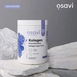 Osavi Kolagen Hydrolizowany typu I & III, proszek, smak wiśnia - truskawka, 660 g