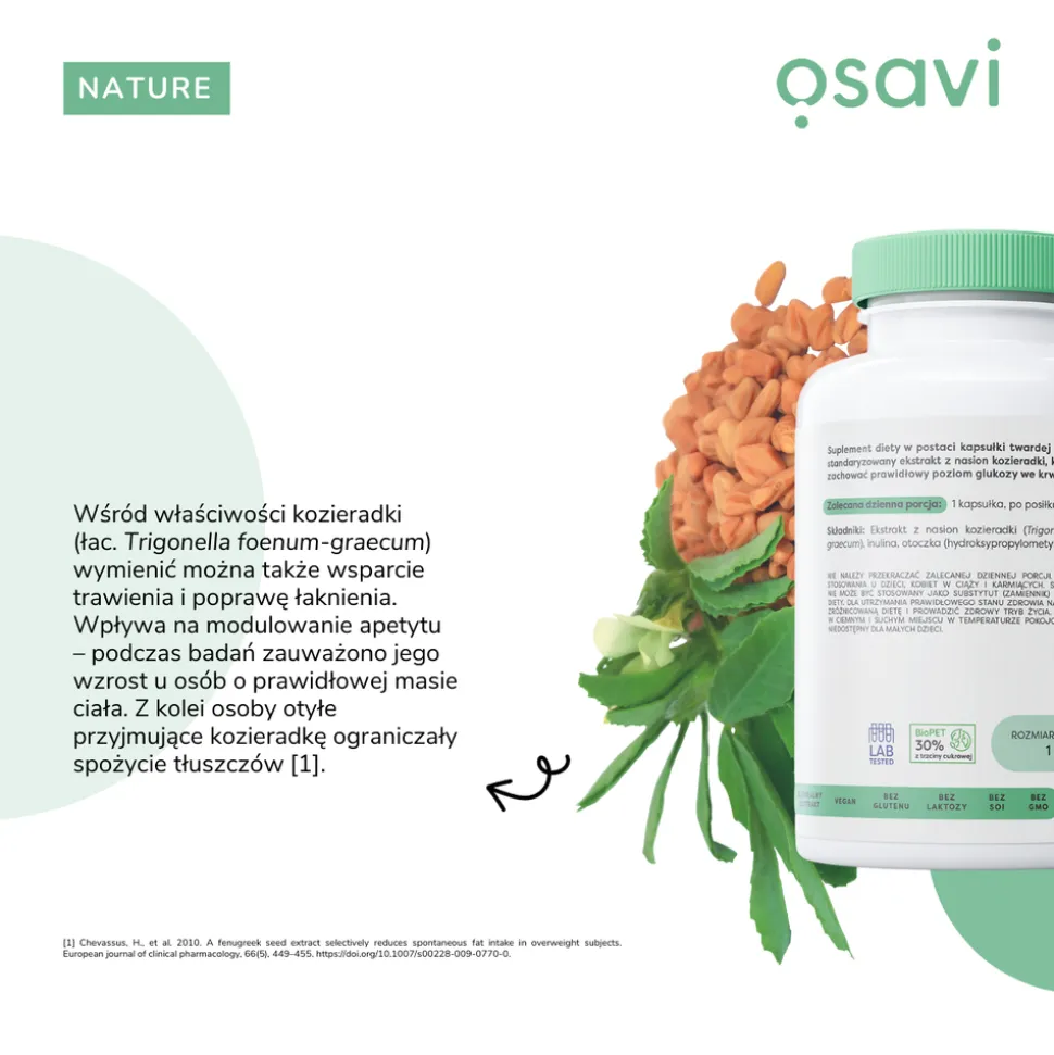 Osavi Kozieradka 550 mg, kapsułki twarde, 60 szt.
