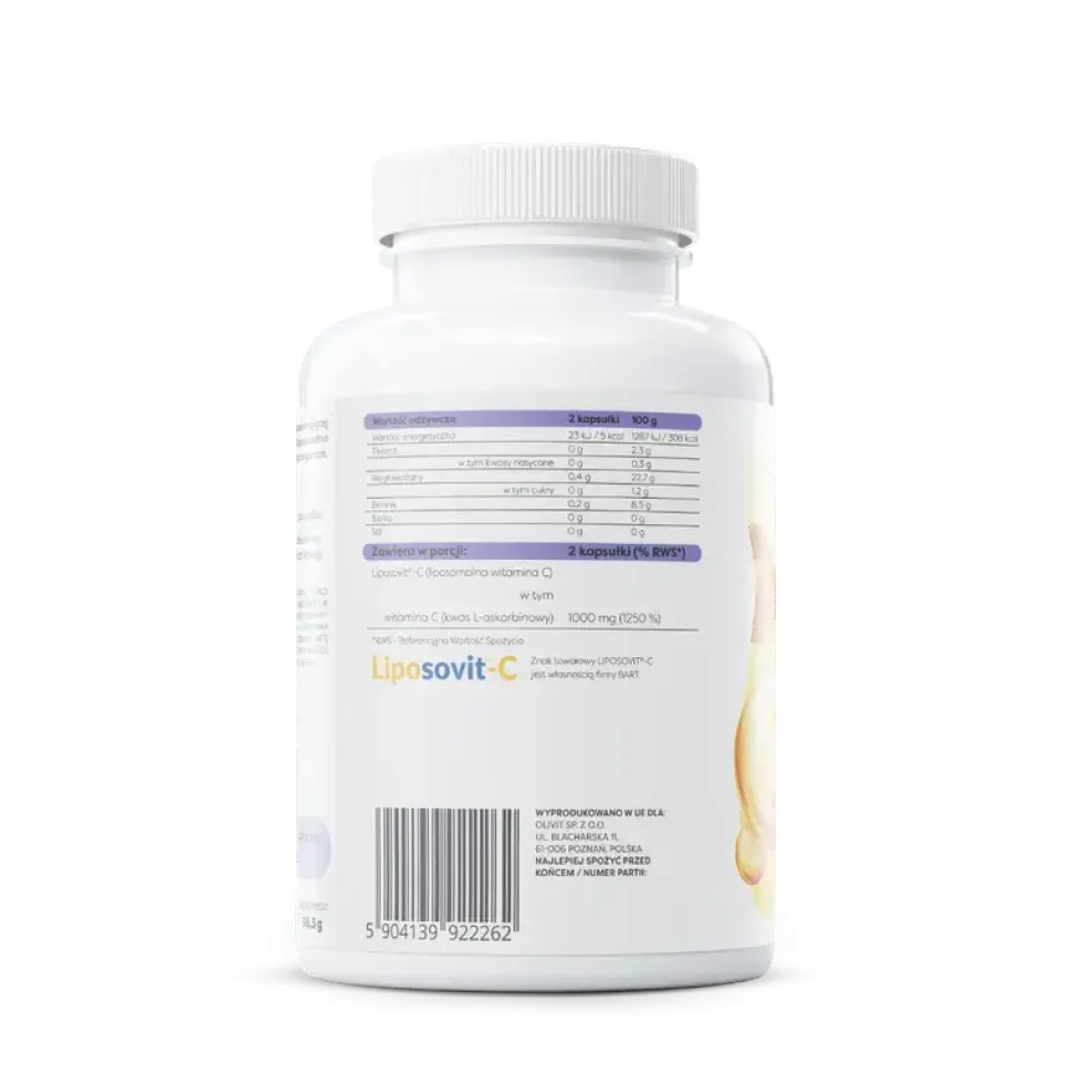 Osavi Liposomalna witamina C 1000 mg, kapsułki twarde, 120 szt.