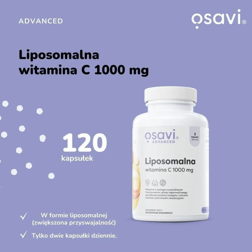 Osavi Liposomalna witamina C 1000 mg, kapsułki twarde, 60 szt.