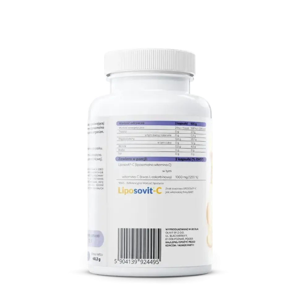 Osavi Liposomalna witamina C 1000 mg, kapsułki twarde, 60 szt.