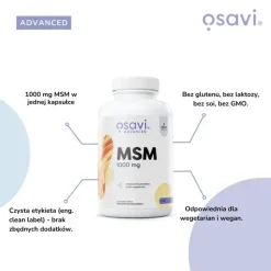 Osavi MSM 1000 mg, kapsułki twarde, 120 szt.