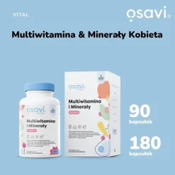 Osavi Multiwitamina i Minerały Kobieta, kapsułki twarde, 90 szt.