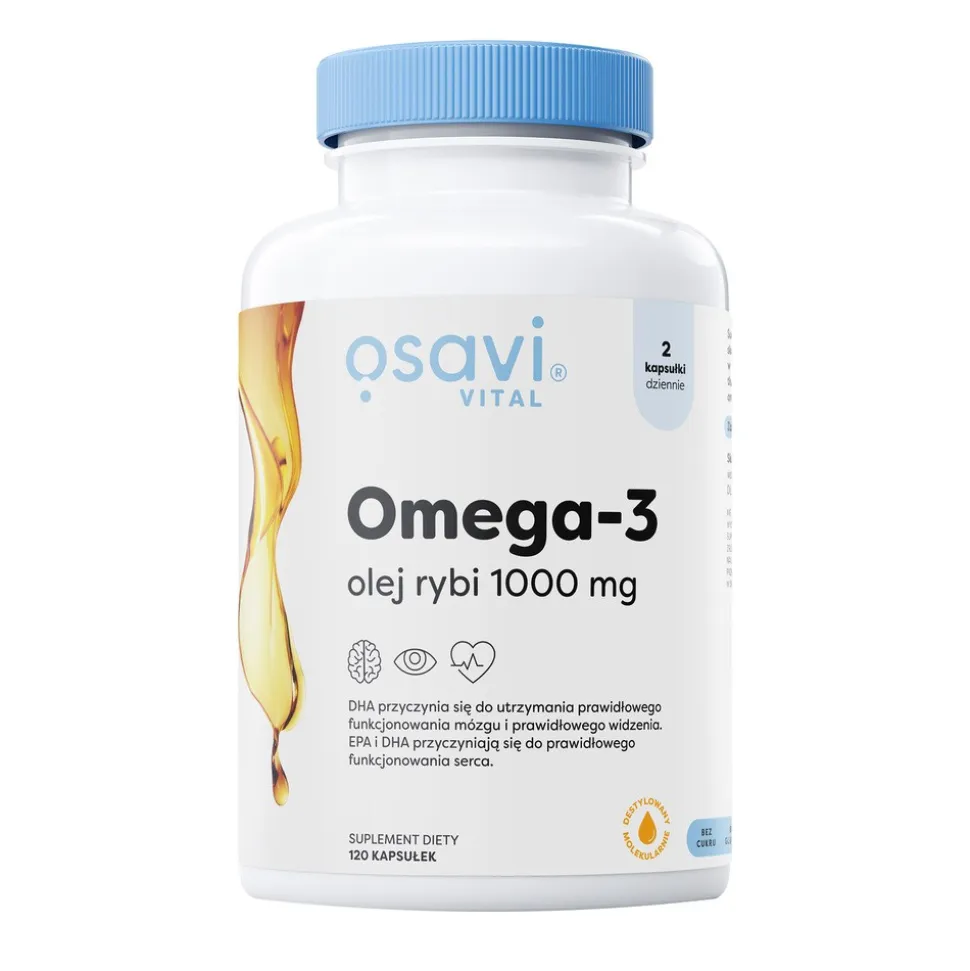 Osavi Omega-3 Olej Rybi 1000 mg, kapsułki, 120 szt.