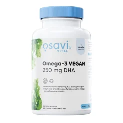 Osavi, Omega-3 Vegan 250 mg DHA, kapsułki miękkie, 120 szt.