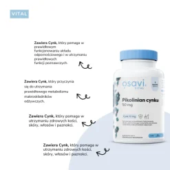 Osavi Pikolinian Cynku 50 mg, kapsułki twarde, 120 szt.