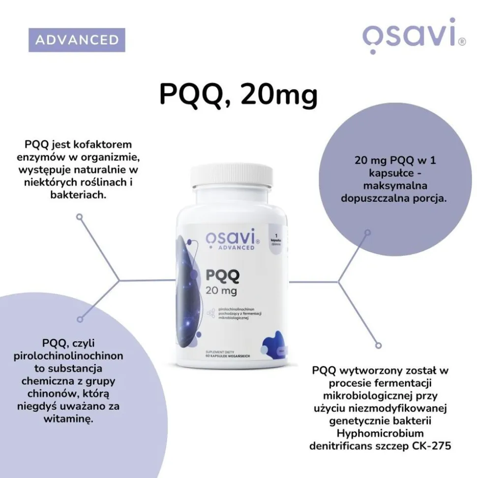 Osavi PQQ 20 mg, kapsułki, 60 szt.
