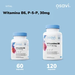 Osavi Witamina B6 P-5-P 30 mg, kapsułki twarde, 60 szt.