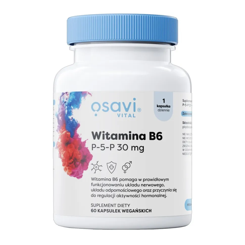 Osavi Witamina B6 P-5-P 30 mg, kapsułki twarde, 60 szt.