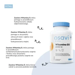 Osavi, Witamina D3 2000 IU, kapsułki, 120 szt.
