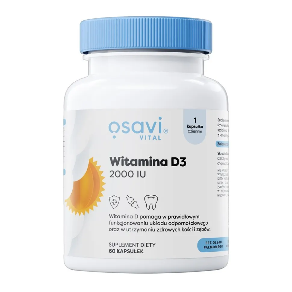 Osavi, Witamina D3 2000 IU, kapsułki, 60 szt.