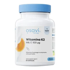 Osavi Witamina K2 MK-7 100 μg, kapsułki miękkie, 60 szt.