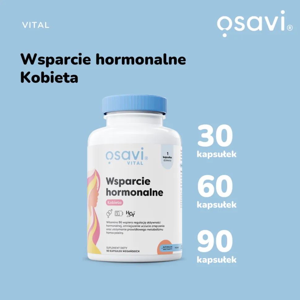 Osavi Wsparcie Hormonalne Kobieta, kapsułki, 30 szt.