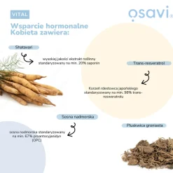 Osavi Wsparcie Hormonalne Kobieta, kapsułki, 30 szt.