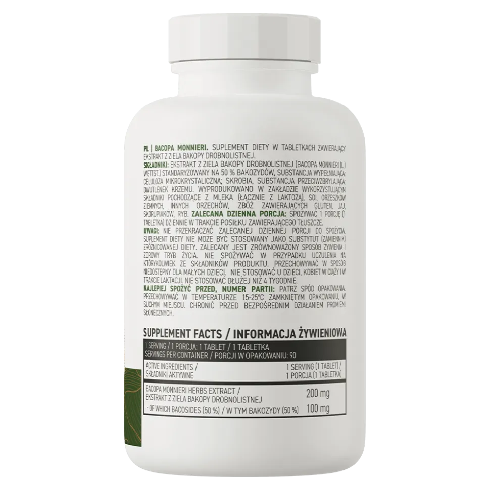 OstroVit Bacopa Monnieri, tabletki, 90 szt.