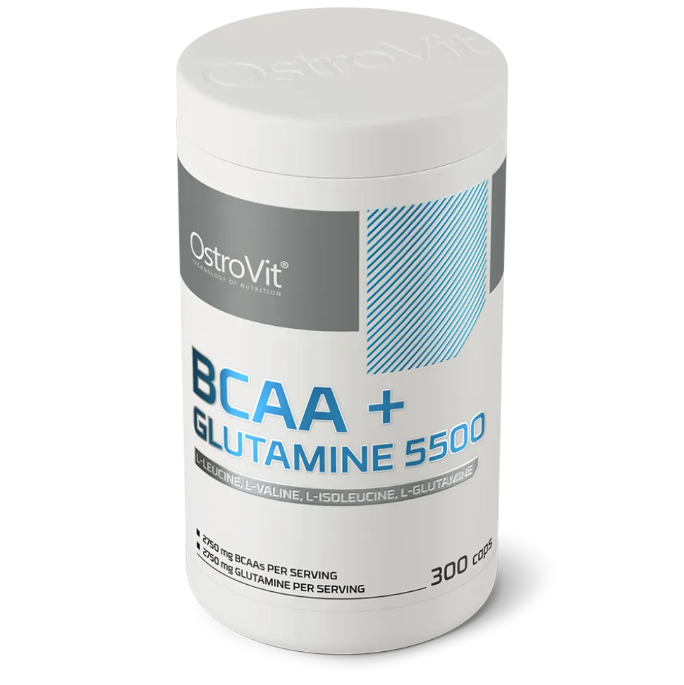 OstroVit BCAA + Glutamine 5500, kapsułki, 300 szt.