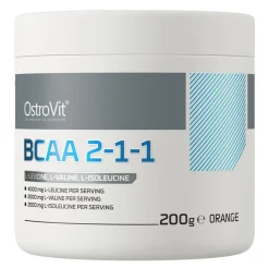 OstroVit BCAA 2-1-1, smak pomarańczowy, proszek, 200 g