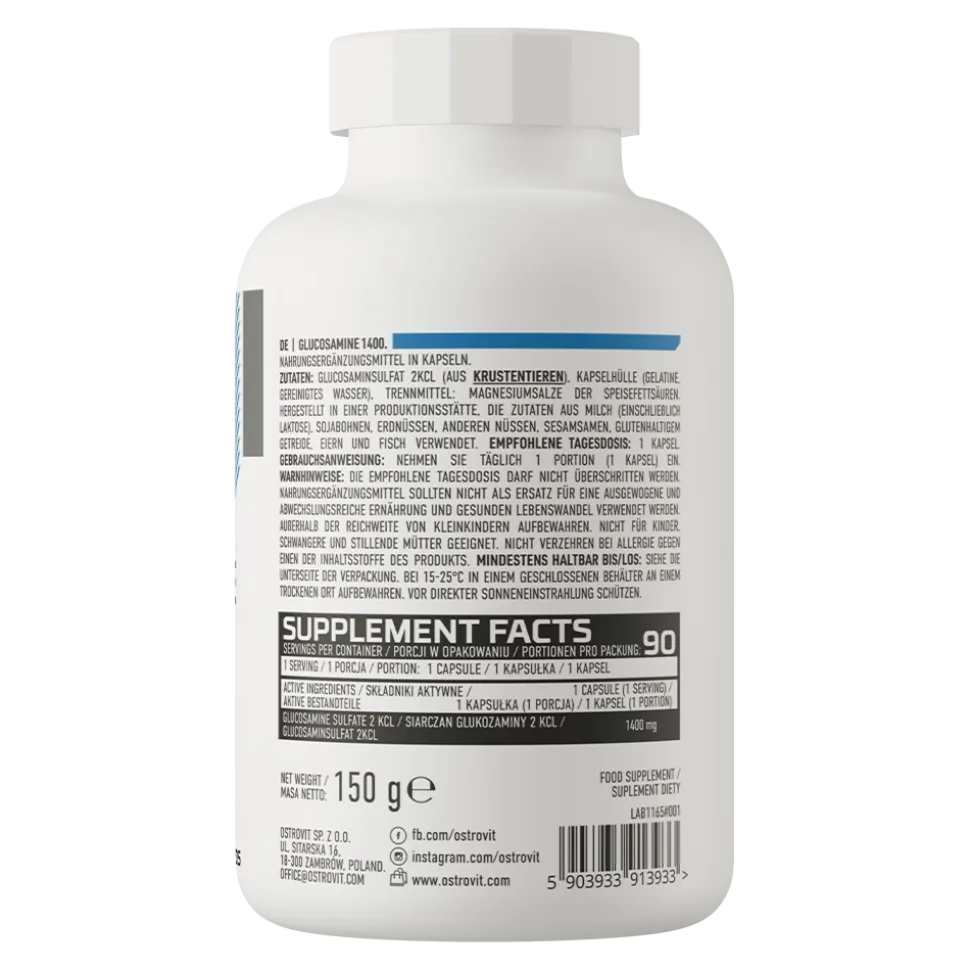 OstroVit Glucosamine 1400, kapsułki, 90 szt.