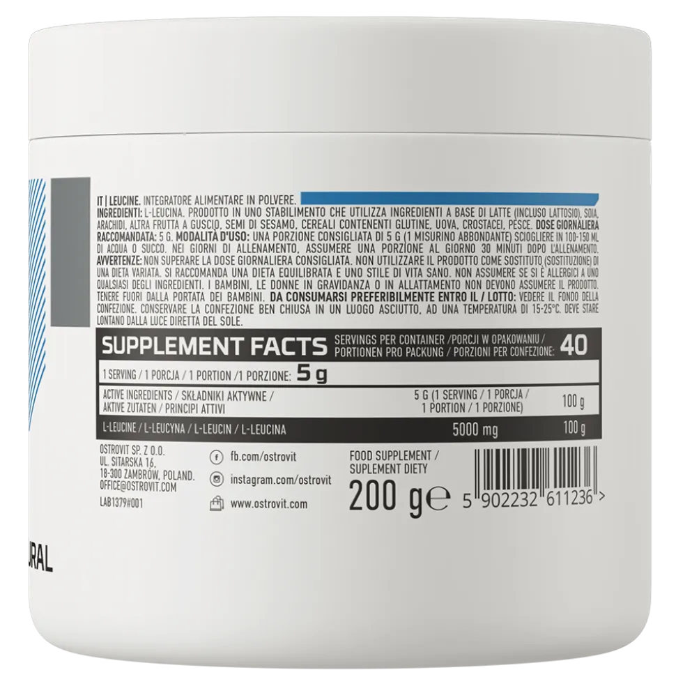 OstroVit Leucine, proszek, 200 g